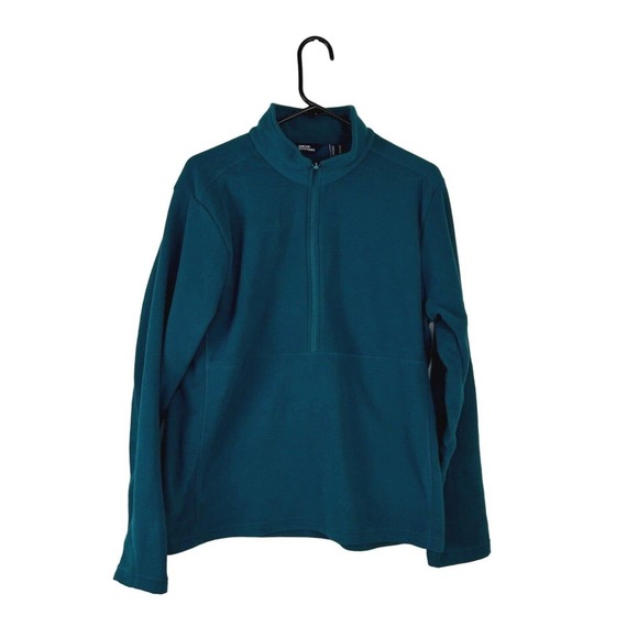 Lands' End Other - Lands End Thermacheck 100 Fleece 1/4 Zip Pullover Top Teal Blue Men's Medium M